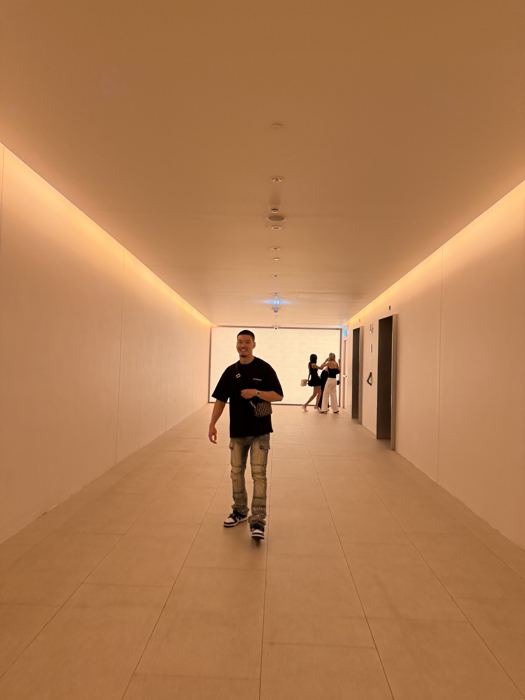 David walking